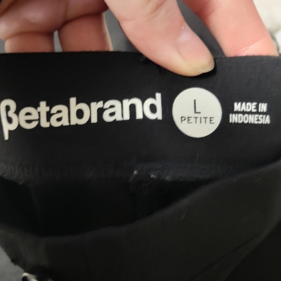 Betabrand Dress Yoga Pant Black Bootcut Pull On W0104 Large PETITE - Picture 3 of 8